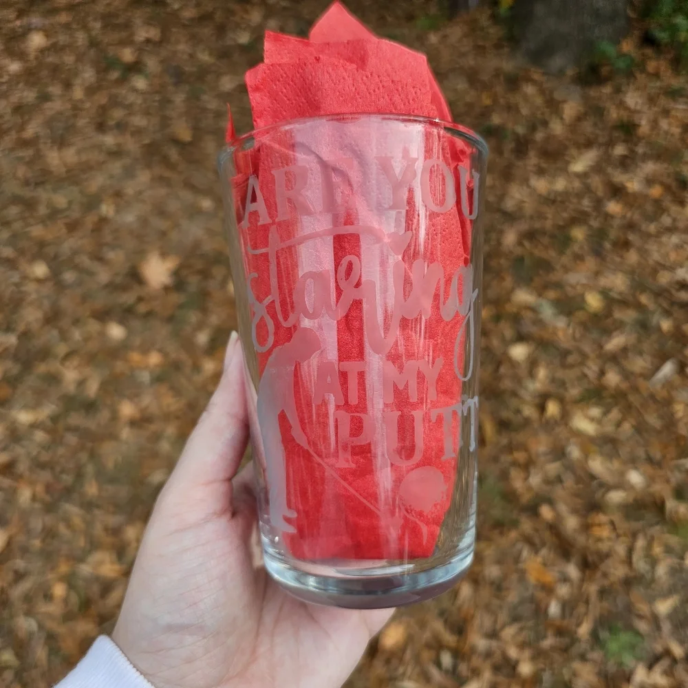 Handmade Beautiful Beacons Custom Order Etched Glasses